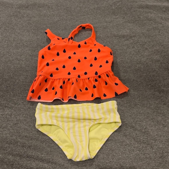 Cat & Jack Other - Cat & Jack Pink and Yellow Kids Swim Bikini
